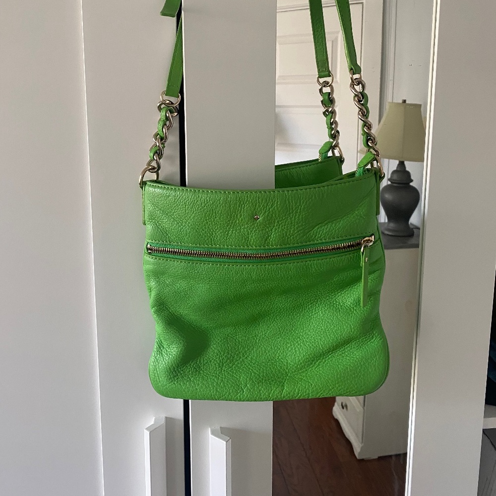 green Kate Spade cross body bag